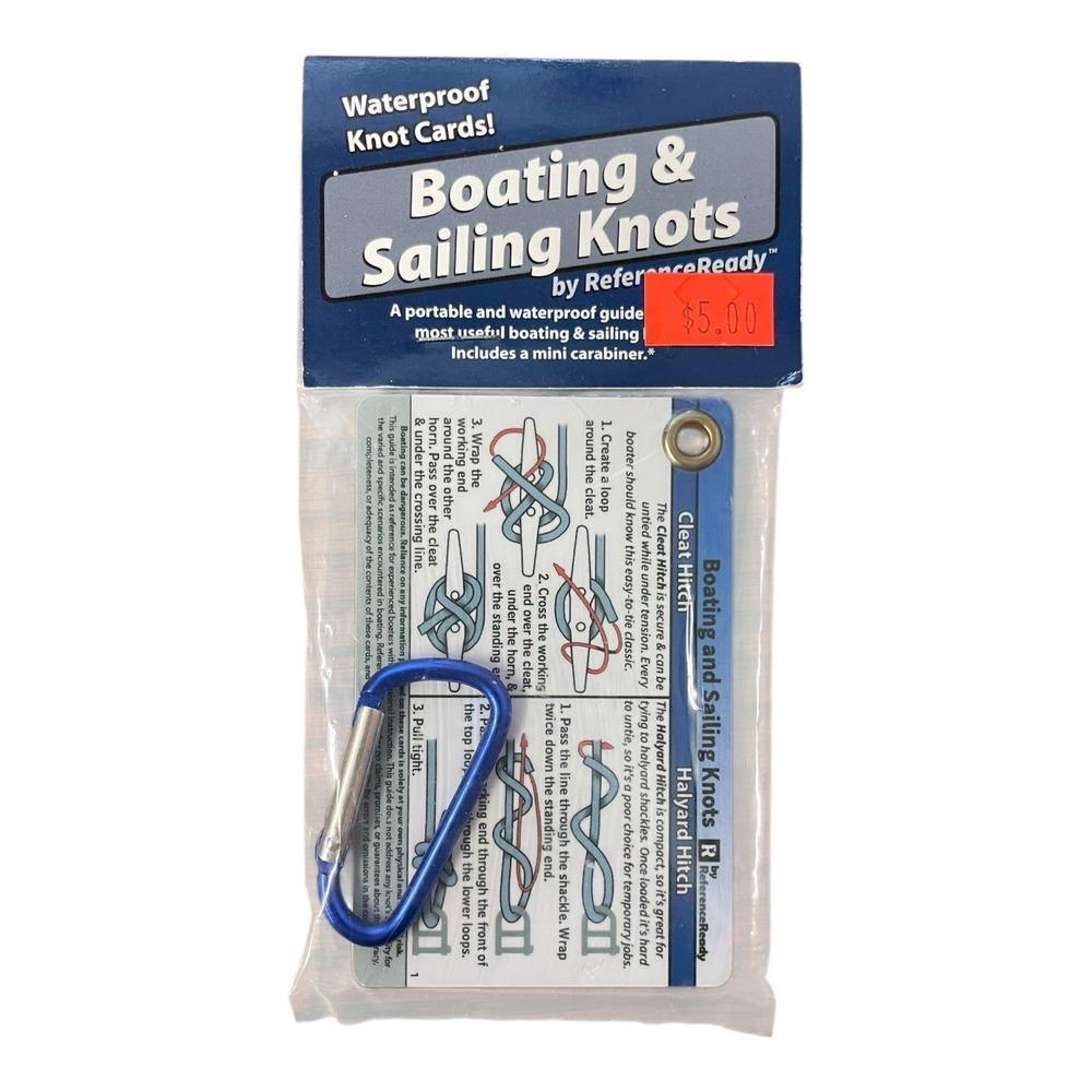 Boating‎ and Sailing Knot Waterproof Guides & Carabiner ReferenceReady